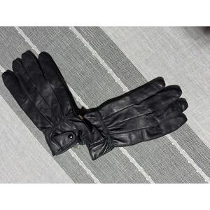 Reed Mens Black Genuine Leather‎ Gloves 3M Thinsulate Insulated Winter Large NEW
